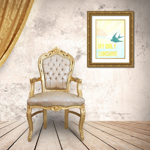 My Only Sunshine II Gold Ornate Wood Framed Art Print with Double Matting by Studio W