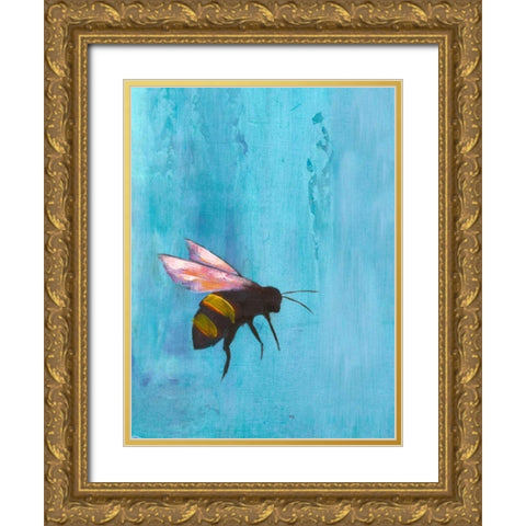 Pollinators I Gold Ornate Wood Framed Art Print with Double Matting by Altug, Mehmet