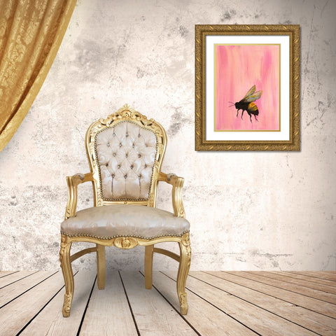 Pollinators II Gold Ornate Wood Framed Art Print with Double Matting by Altug, Mehmet