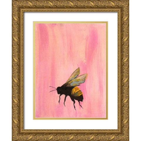 Pollinators II Gold Ornate Wood Framed Art Print with Double Matting by Altug, Mehmet