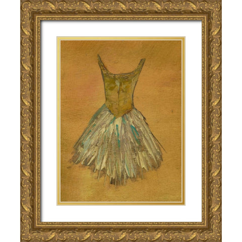Ballerina Dress II Gold Ornate Wood Framed Art Print with Double Matting by Altug, Mehmet