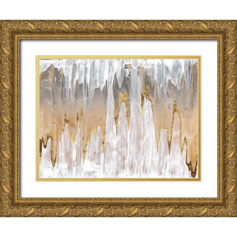 Infinite White Gold Ornate Wood Framed Art Print with Double Matting by Stramel, Renee W.