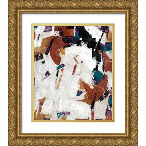 Puzzle IV Gold Ornate Wood Framed Art Print with Double Matting by OToole, Tim