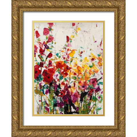 Wildflowers Blooming I Gold Ornate Wood Framed Art Print with Double Matting by OToole, Tim