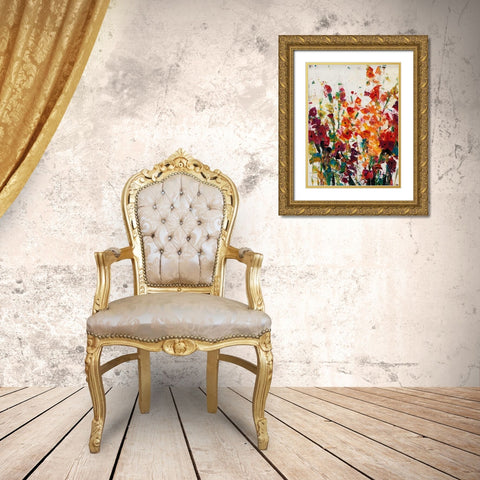 Wildflowers Blooming II Gold Ornate Wood Framed Art Print with Double Matting by OToole, Tim