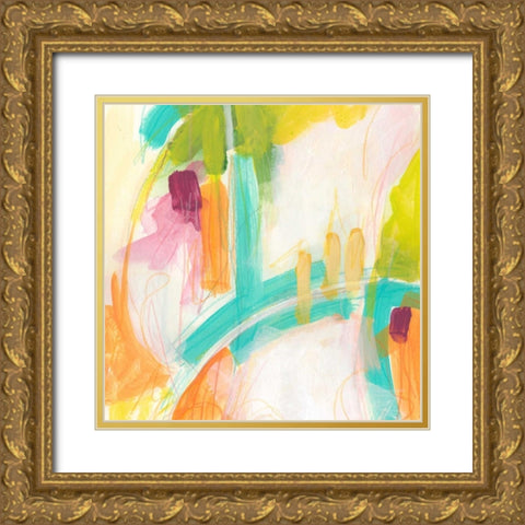Tangerine Dream II Gold Ornate Wood Framed Art Print with Double Matting by Vess, June Erica
