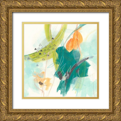 Skipping Stones I Gold Ornate Wood Framed Art Print with Double Matting by Vess, June Erica