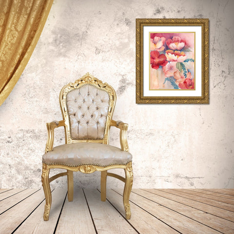 Cerise Tide II Gold Ornate Wood Framed Art Print with Double Matting by Popp, Grace