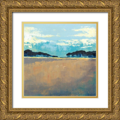Aureate Seascape I Gold Ornate Wood Framed Art Print with Double Matting by Popp, Grace