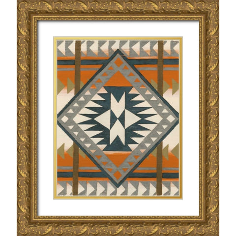 River Canyon III Gold Ornate Wood Framed Art Print with Double Matting by Zarris, Chariklia