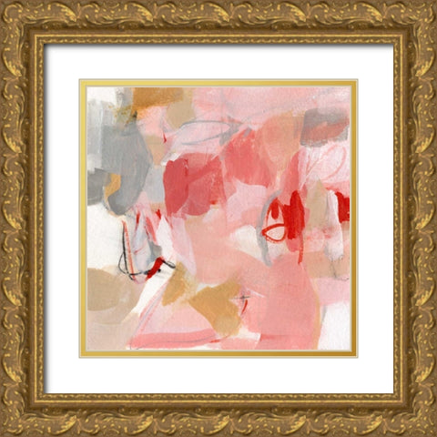 Strawberry Dreams Gold Ornate Wood Framed Art Print with Double Matting by Long, Christina