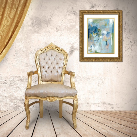 Stillness Gold Ornate Wood Framed Art Print with Double Matting by Long, Christina