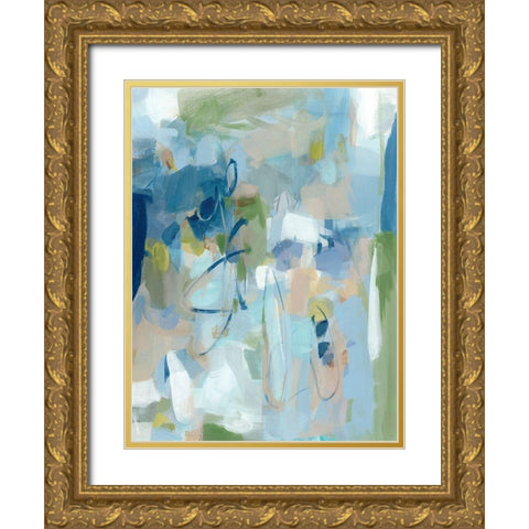 Stillness Gold Ornate Wood Framed Art Print with Double Matting by Long, Christina