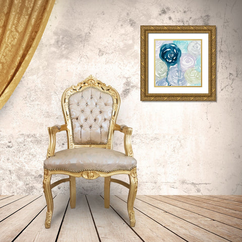 Watercolor Crush III Gold Ornate Wood Framed Art Print with Double Matting by Popp, Grace