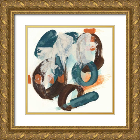 Circular Intent II Gold Ornate Wood Framed Art Print with Double Matting by Vess, June Erica