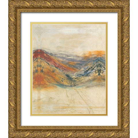 Entwine I Gold Ornate Wood Framed Art Print with Double Matting by Jasper, Sisa