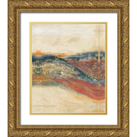 Entwine II Gold Ornate Wood Framed Art Print with Double Matting by Jasper, Sisa
