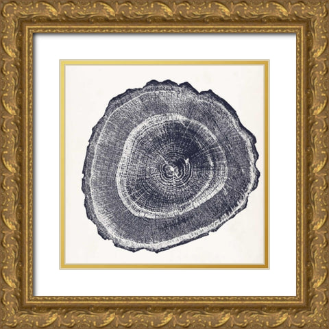 Tree Ring III Gold Ornate Wood Framed Art Print with Double Matting by Vision Studio