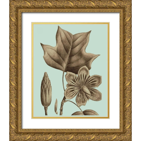 Flowering Trees I Gold Ornate Wood Framed Art Print with Double Matting by Vision Studio