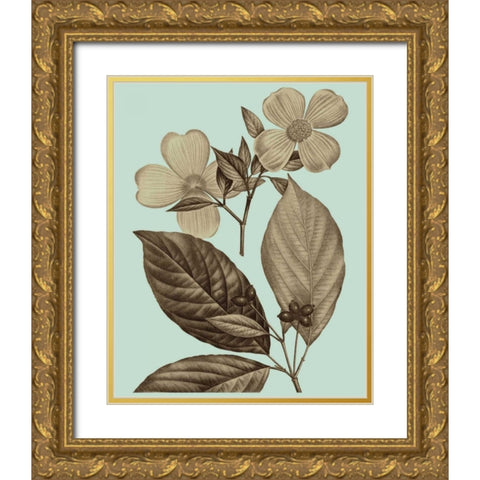 Flowering Trees III Gold Ornate Wood Framed Art Print with Double Matting by Vision Studio