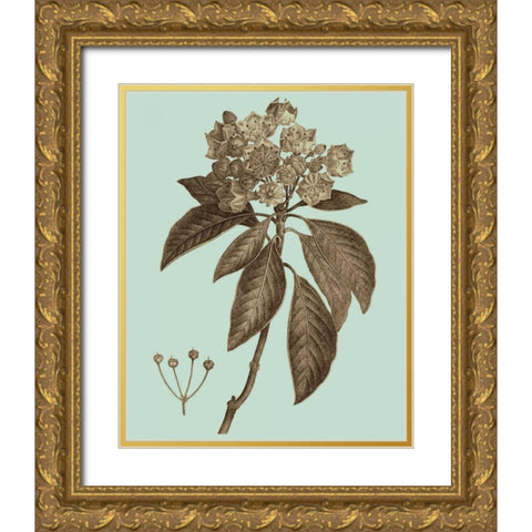 Flowering Trees V Gold Ornate Wood Framed Art Print with Double Matting by Vision Studio