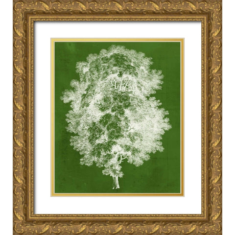 Modern Arbor IV Gold Ornate Wood Framed Art Print with Double Matting by Vision Studio