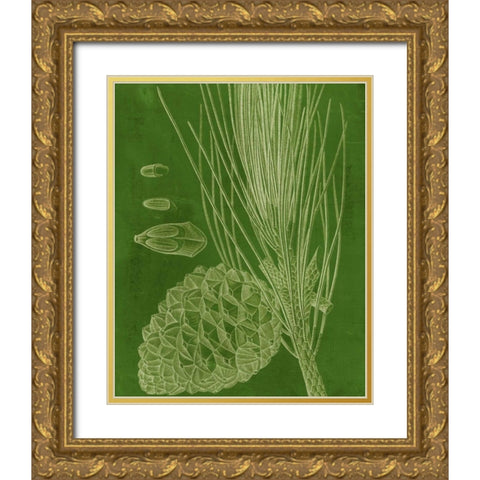 Modern Pine I Gold Ornate Wood Framed Art Print with Double Matting by Vision Studio