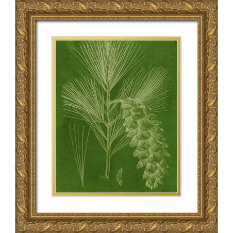 Modern Pine VI Gold Ornate Wood Framed Art Print with Double Matting by Vision Studio