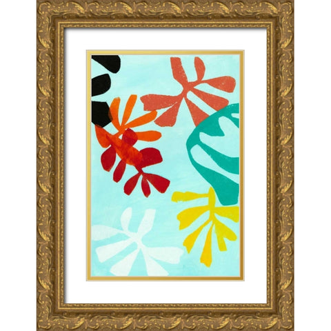Tropicalia I Gold Ornate Wood Framed Art Print with Double Matting by Fuchs, Jodi