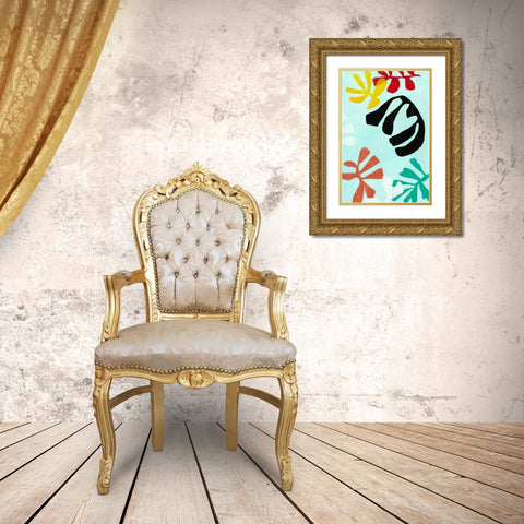 Tropicalia II Gold Ornate Wood Framed Art Print with Double Matting by Fuchs, Jodi