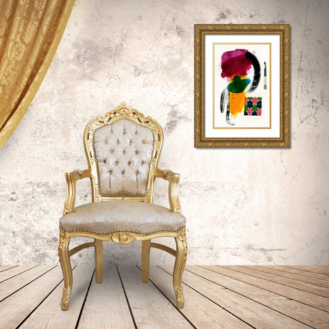 Haiku II Gold Ornate Wood Framed Art Print with Double Matting by Fuchs, Jodi