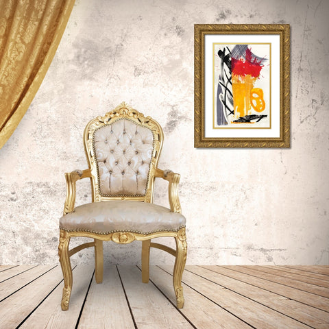 Haiku III Gold Ornate Wood Framed Art Print with Double Matting by Fuchs, Jodi