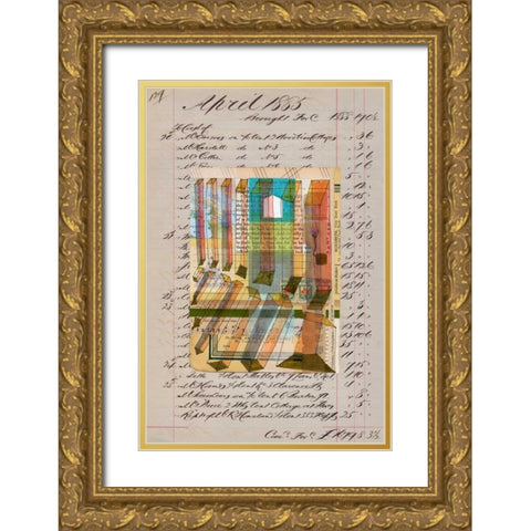 Journal Sketches XIII Gold Ornate Wood Framed Art Print with Double Matting by Galapon, Nikki