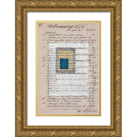Journal Sketches XIV Gold Ornate Wood Framed Art Print with Double Matting by Galapon, Nikki