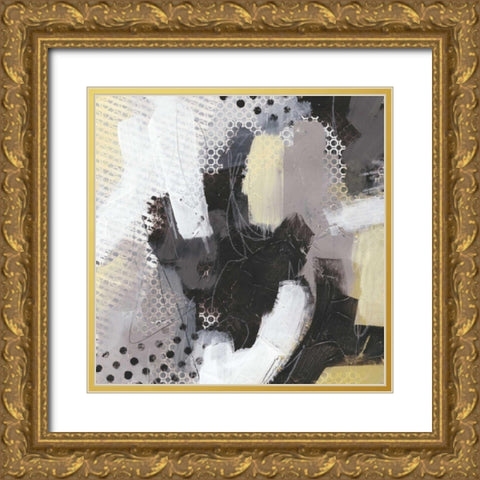 Tonal Gesture III Gold Ornate Wood Framed Art Print with Double Matting by Vess, June Erica