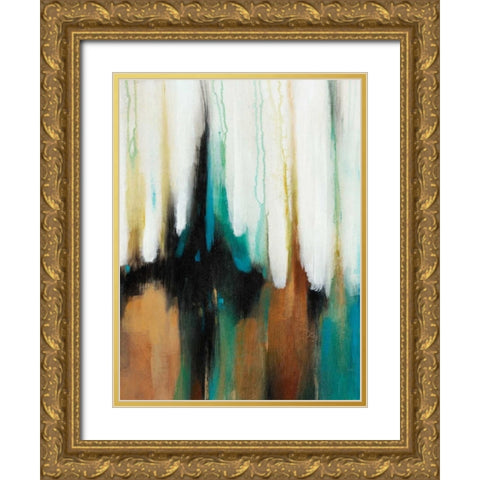 Falling Colors II Gold Ornate Wood Framed Art Print with Double Matting by OToole, Tim