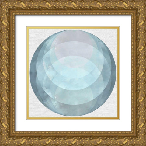 Day Circles Gold Ornate Wood Framed Art Print with Double Matting by McCavitt, Naomi