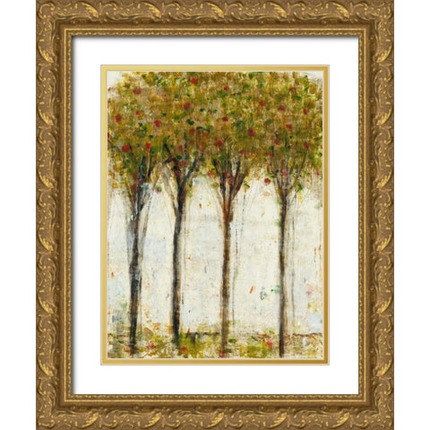 Apple Orchard I Gold Ornate Wood Framed Art Print with Double Matting by OToole, Tim