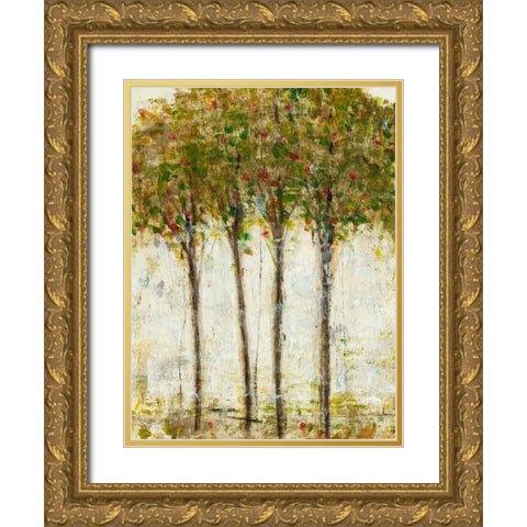 Apple Orchard II Gold Ornate Wood Framed Art Print with Double Matting by OToole, Tim