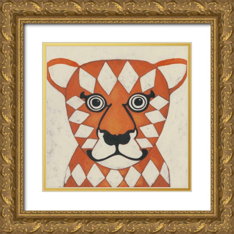 Zoo Portrait II Gold Ornate Wood Framed Art Print with Double Matting by Zarris, Chariklia