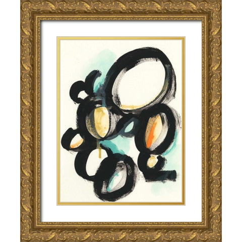 Cellular Structure IV Gold Ornate Wood Framed Art Print with Double Matting by Vess, June Erica