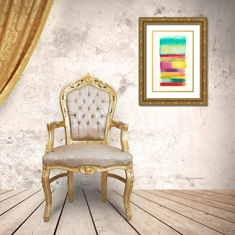 Layer Cake III Gold Ornate Wood Framed Art Print with Double Matting by Vess, June Erica