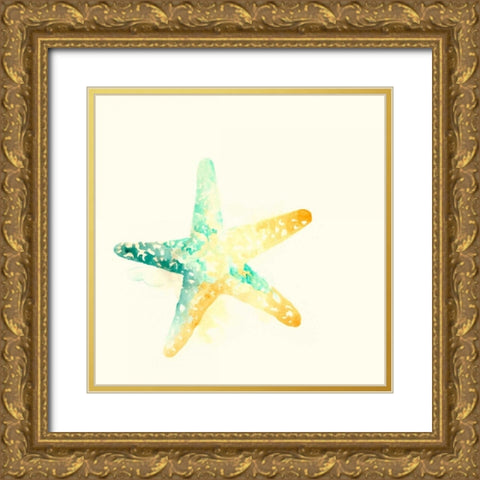 Tidal Impressions IV Gold Ornate Wood Framed Art Print with Double Matting by Vess, June Erica