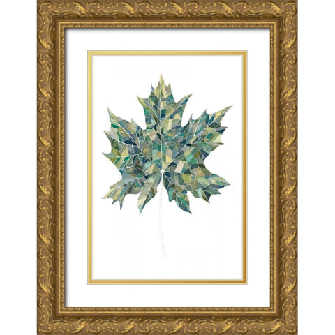 Verdant Details II Gold Ornate Wood Framed Art Print with Double Matting by Popp, Grace
