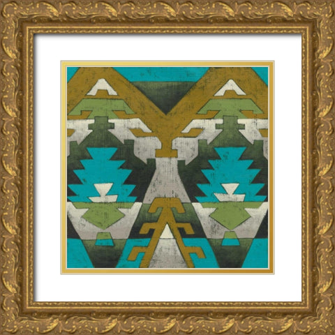 Wayfarer I Gold Ornate Wood Framed Art Print with Double Matting by Zarris, Chariklia