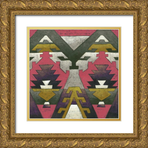 Wayfarer IV Gold Ornate Wood Framed Art Print with Double Matting by Zarris, Chariklia