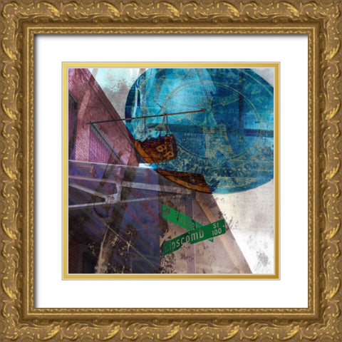 Vickery Bars - Ft. Worth Gold Ornate Wood Framed Art Print with Double Matting by Jasper, Sisa