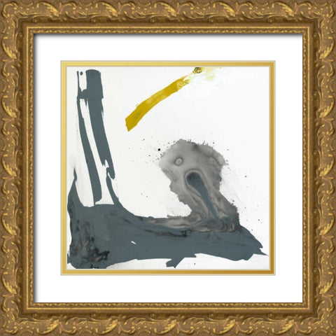 Minimal V Gold Ornate Wood Framed Art Print with Double Matting by Jasper, Sisa