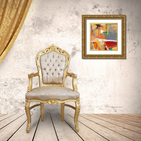 Observation I Gold Ornate Wood Framed Art Print with Double Matting by Jasper, Sisa