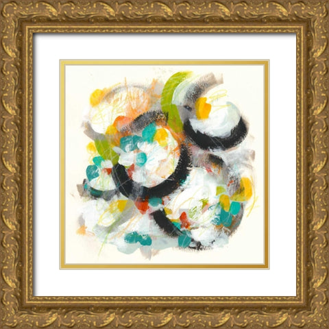 Circular Energy II Gold Ornate Wood Framed Art Print with Double Matting by Vess, June Erica